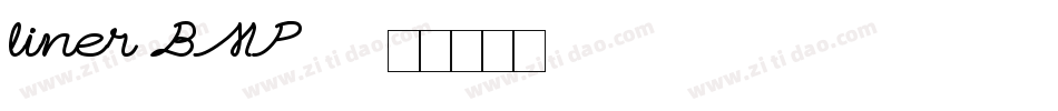 liner BMP14字体转换